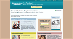 Desktop Screenshot of convenientprepurchase.com