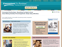 Tablet Screenshot of convenientprepurchase.com